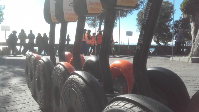 Groupe de segways 