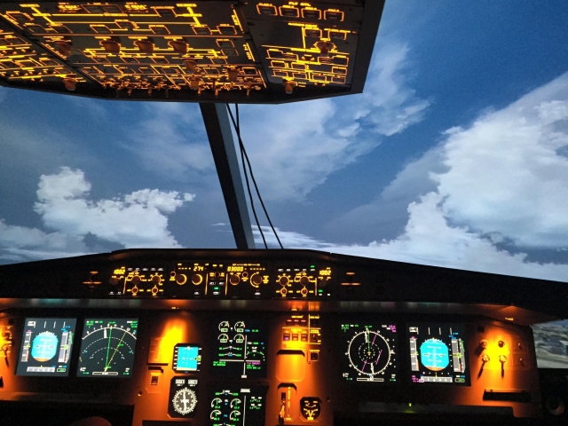 Cockpit d'un A320 