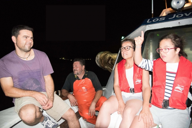 A bordo de la embarcación