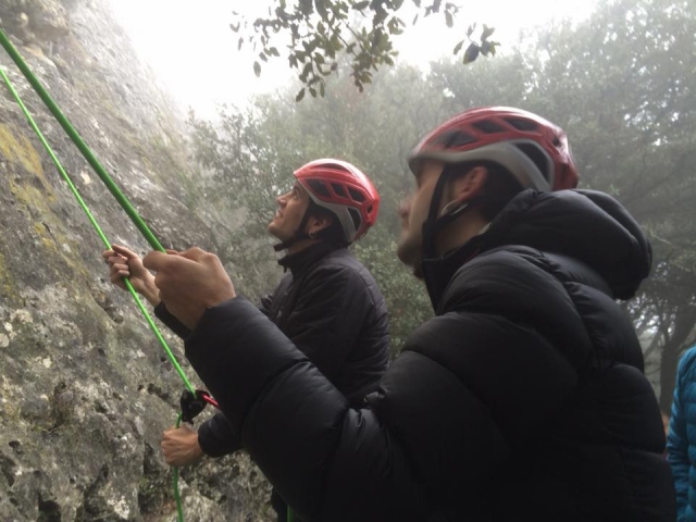 Klettersteig in Larraona 