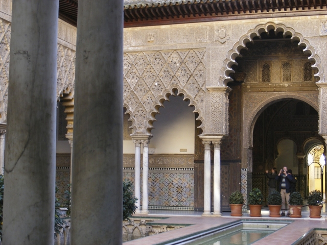  Interior of the Alcazar of Seville 