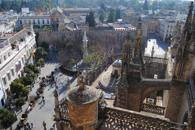  Vues d'en haut de la Cathédrale de Séville 