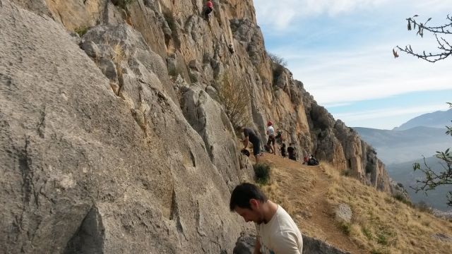  Preparing to climb 