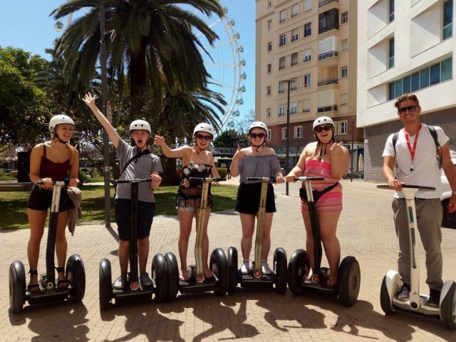  Démarrage de l'itinéraire en segway 