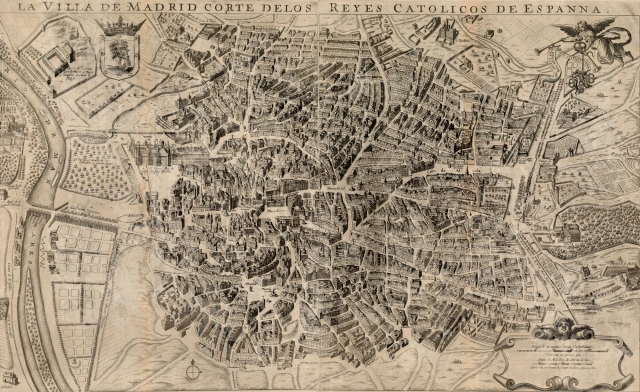  Ancienne carte de Madrid 