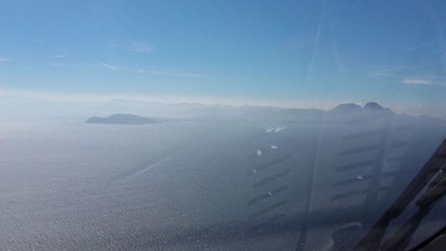 Helicóptero sobre Gibraltar
