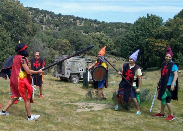  Fight with axes and spears