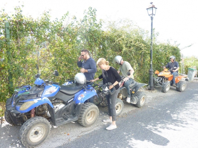 Preparazione del percorso in quad 
