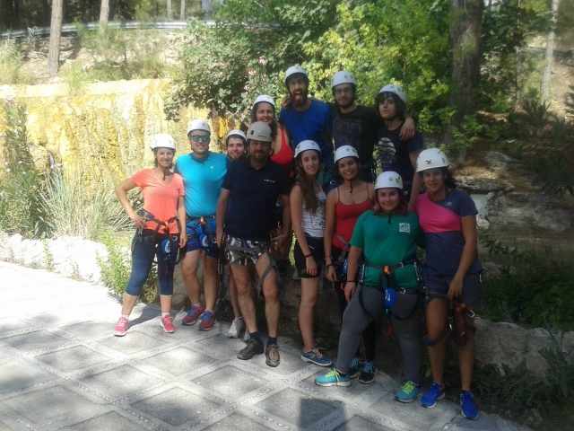 Bien equipados para escalar