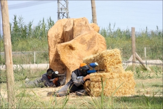 Children's paintball game 50 balls in Deltebre