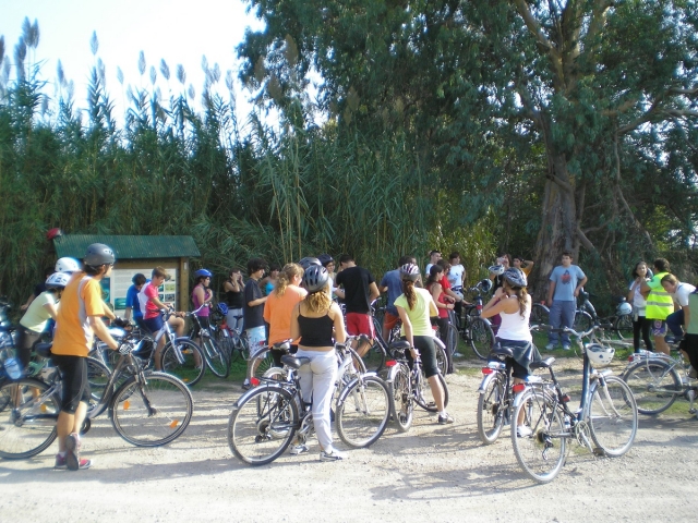Aluguer de bicicletas junto ao Ebro 