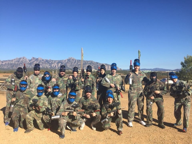  Prepared to shoot paintballs 