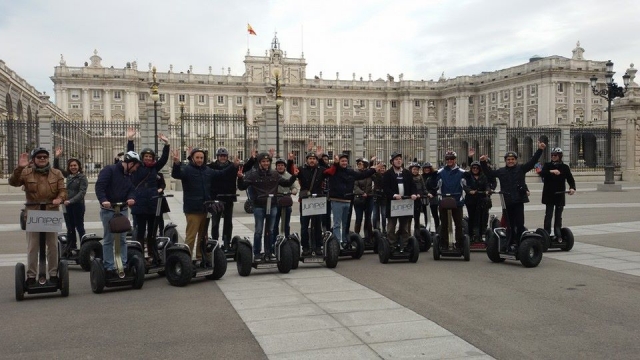 Gran grupo en segway