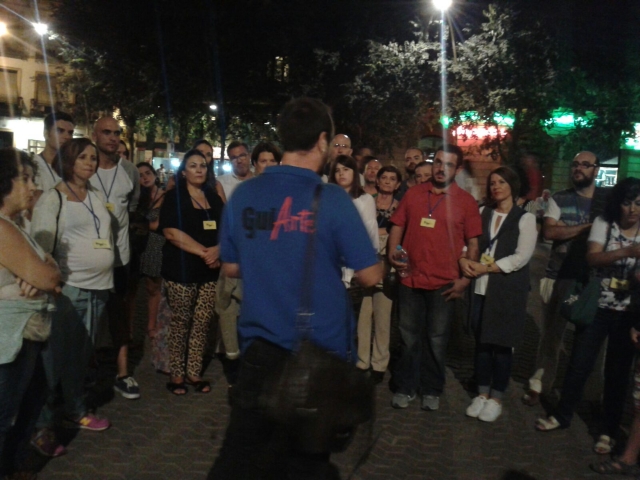 Grupo con el guía