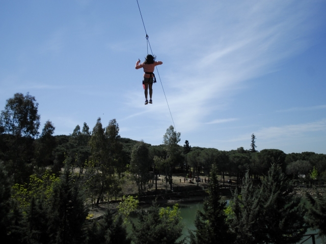  Sur la tyrolienne 
