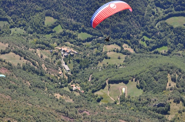 Luogo spettacolare per il parapendio 