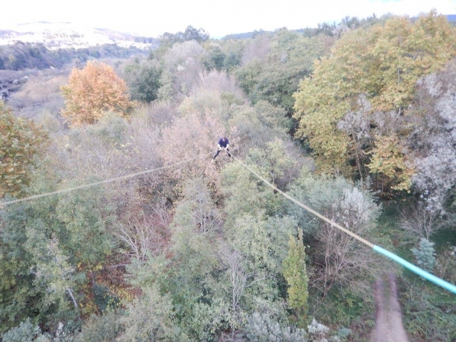 Experiencia de bungee con doble cuerda