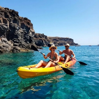 Alquiler kayak+snorkel desde Playa La Arenita, 2h