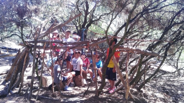 Circuito multiaventura con diferentes actividades