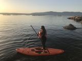 Percorso di paddle surf sull'isola di Arousa 8 ore