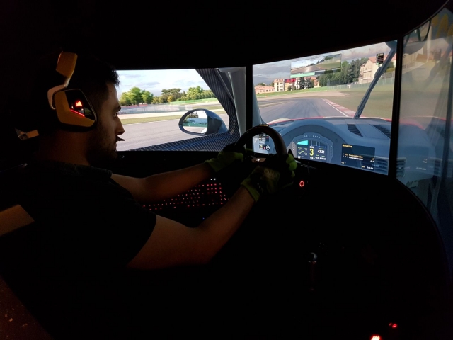  Circuit urbain dans le simulateur 