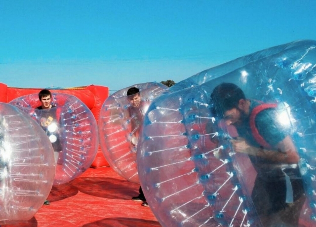 Viel Spaß mit Bubble Soccer 