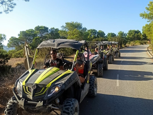  Group of buggies in Ibiza