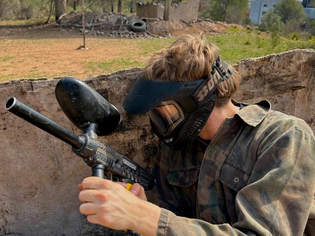  Junggesellenabschied in Las Palmas de Cervello mit Paintball 