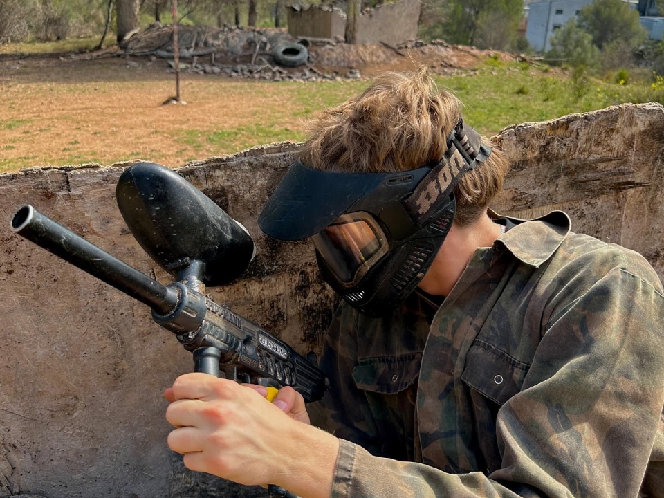  Junggesellenabschied in Las Palmas de Cervello mit Paintball 