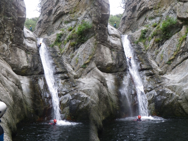 cascadas y pozas de agua