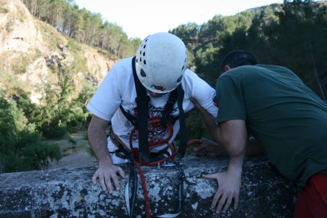  Momente vor dem Bungee-Sprung in Benameji 