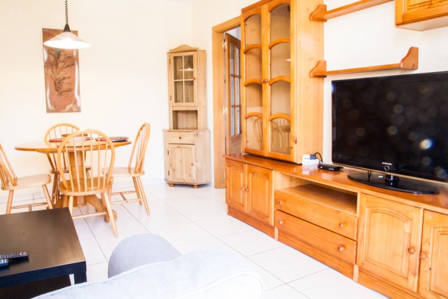 Salon del apartamento surf camp Corralejo