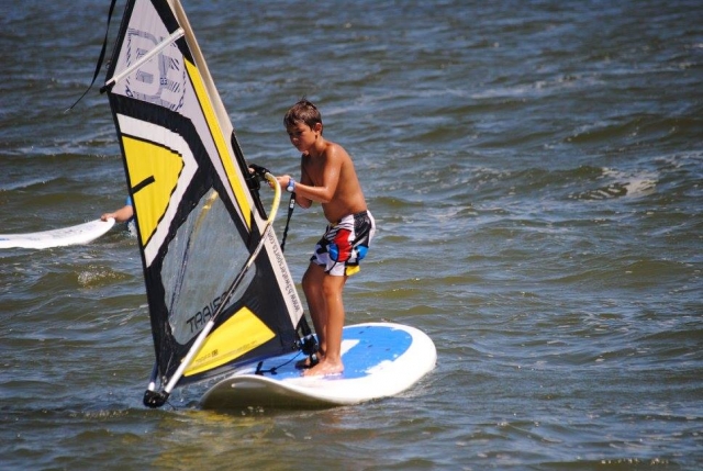 Venga a nuestro curso de windsurf