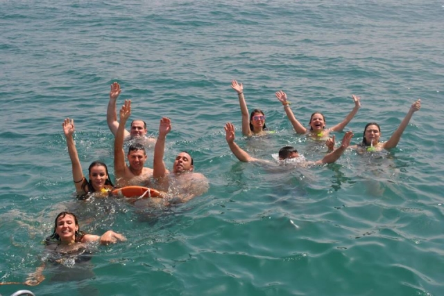  swimming on the high seas in Valencia 