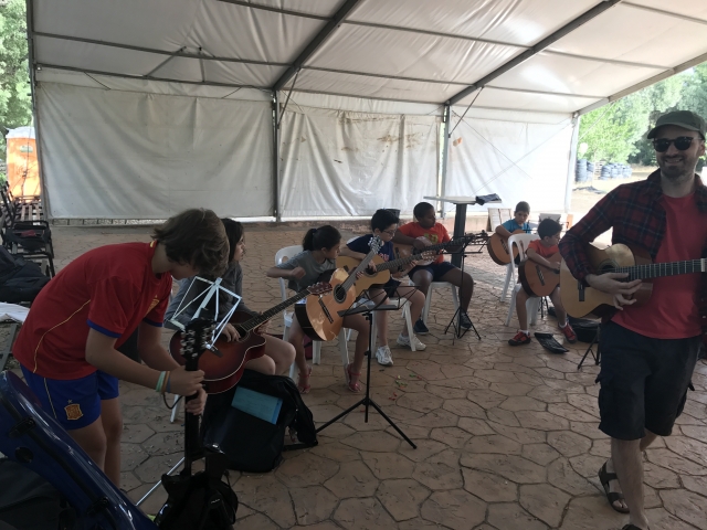 Campamento musical en Aljucén