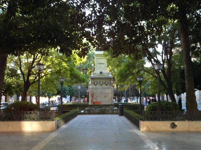 Plaza del museo en Sevilla
