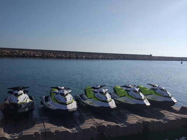  Our fleet of jet skis 