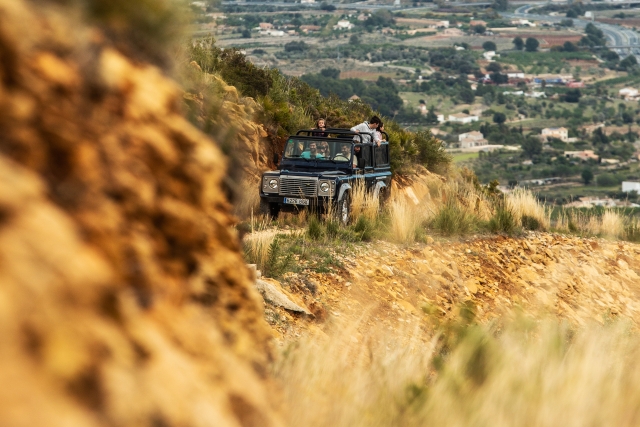 Land Rover por caminos forestales