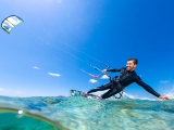 Curso de kitesurf con barco en Tarifa, 3 horas