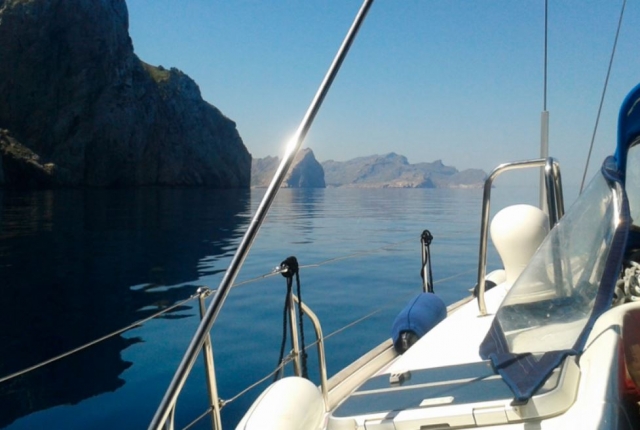 Costas baleares desde el barco