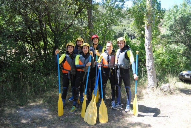 Preparados para el rafting