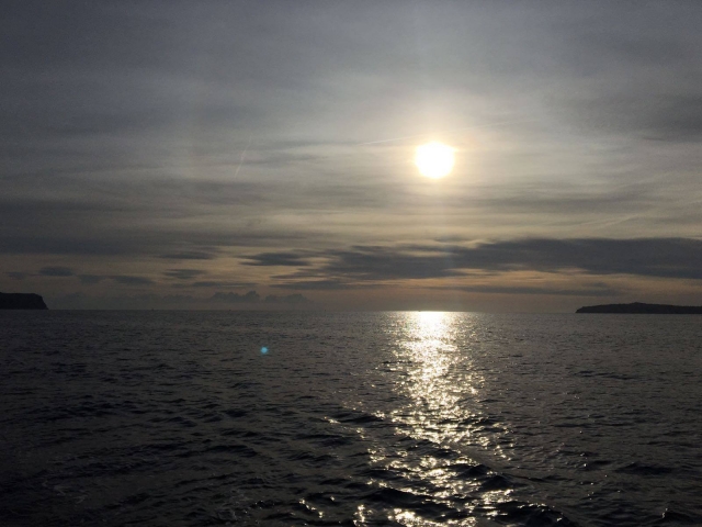  Tramonto dalla barca a vela