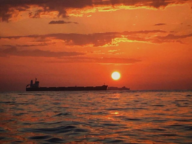 transatlantico desde nuestro barco