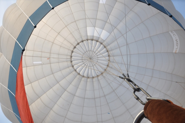 Interior del globo aerostático