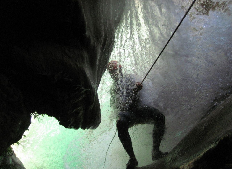 Descenso del cañón