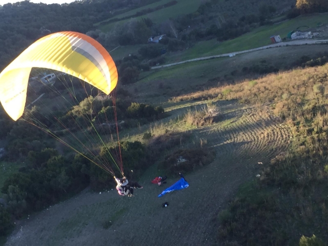 Salida en parapente por Huelva