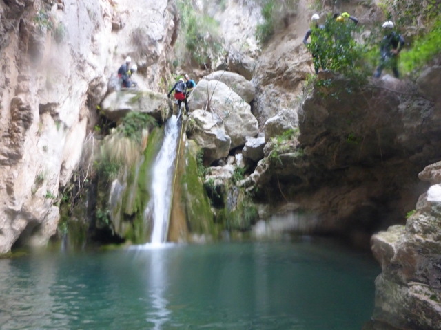 Barranco acuatico en Granada