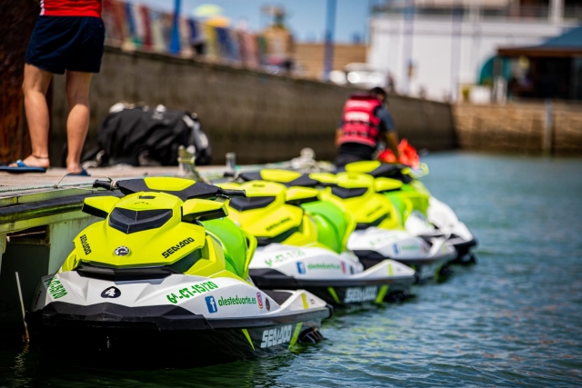  Jetski-Flotte in Pto de Santa María 