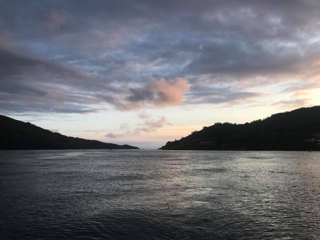  O pôr do sol na costa galega 