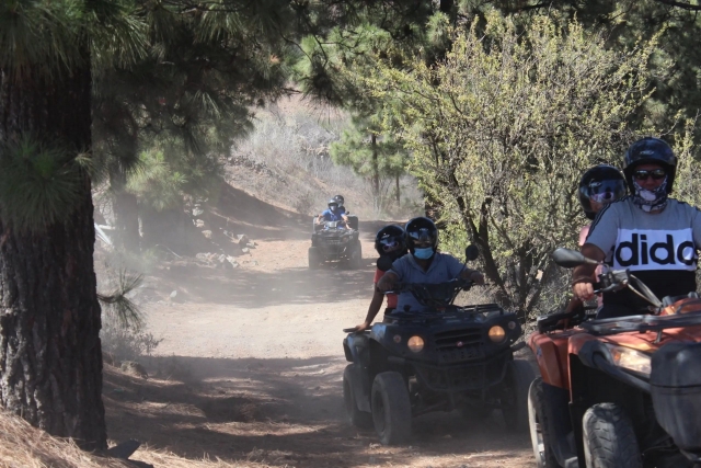 Tour en quad biplaza en por los campos de Tenerige